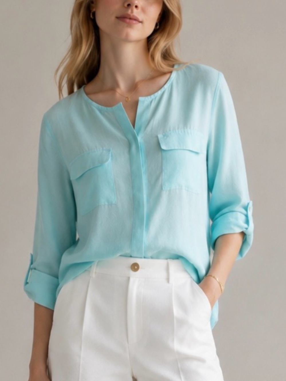Talbots Linen blouse